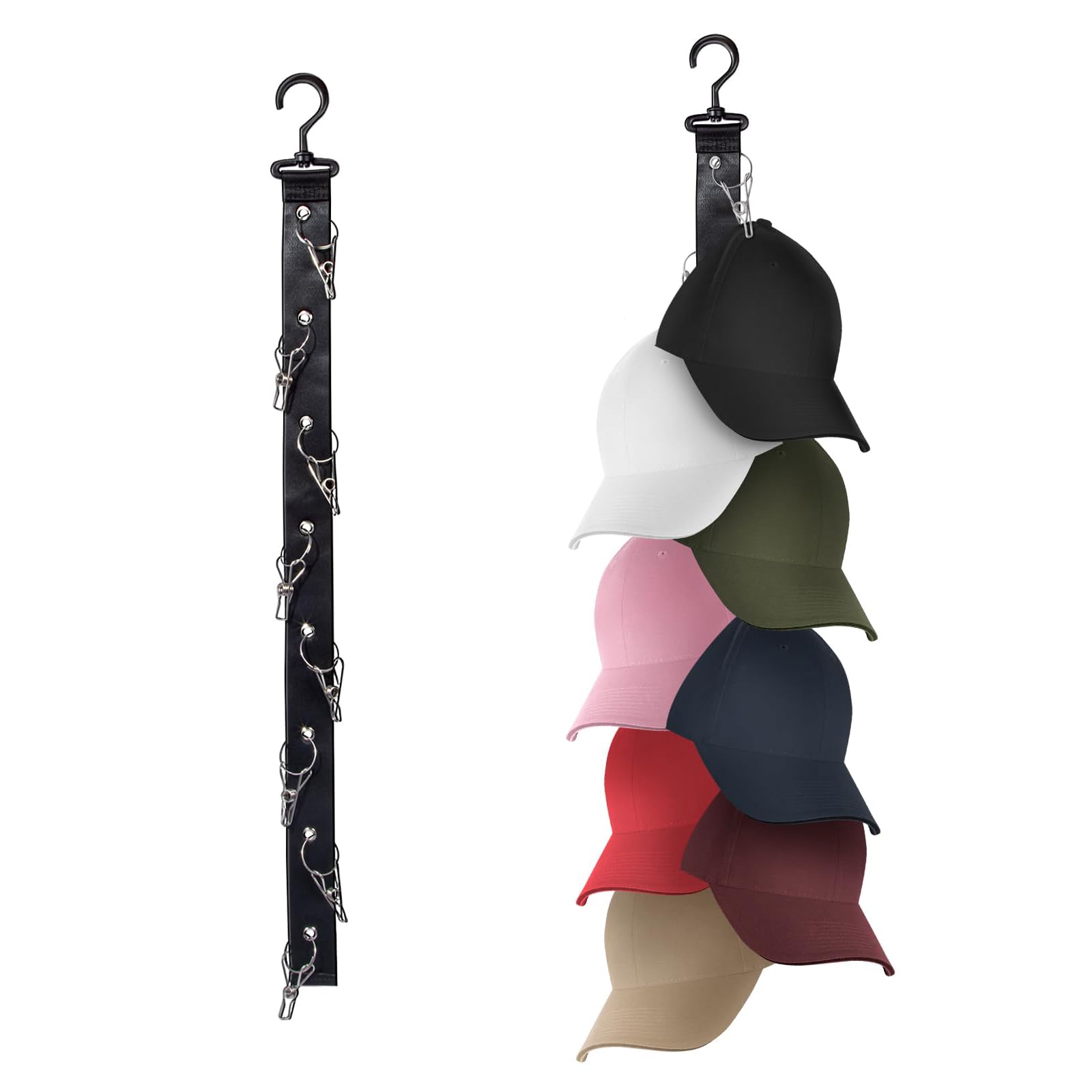 Amazon.co.jp: aninako 帽子掛け 帽子ハンガー 360°回転フック 【帽子